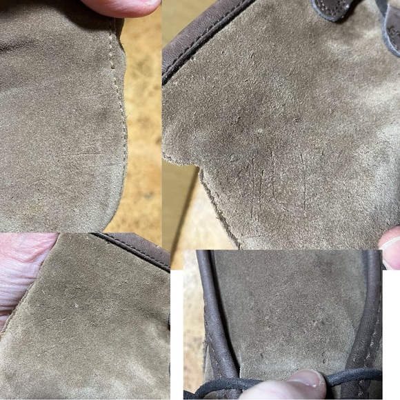 Punto Pigro Wm’s Chunky Lace Up Ankle Boot In Brown Suede Leather Sz 9/40 - Picture 16 of 16